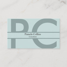 Eenvoudig elegant modern professioneel monogram visitekaartje