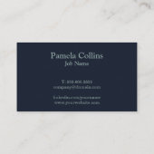 Eenvoudig Elegant Modern Professionele Monogram Visitekaartje (Achterkant)