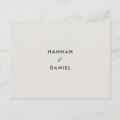 Eenvoudig Elegant modern RSVP-Briefkaart Uitnodiging Briefkaart (Voorkant)