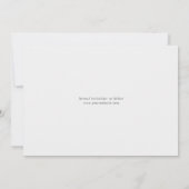 Eenvoudig Elegant Modern Script Weddenschap Save The Date (Achterkant)