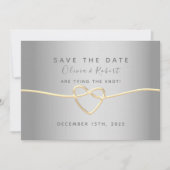 Eenvoudig Elegant Modern Script Weddenschap Save The Date (Voorkant)