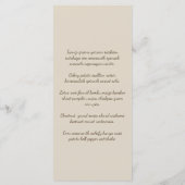 Eenvoudig Elegant & Modern Taupe Aangepast Resta Menu (Achterkant)