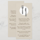 Eenvoudig Elegant & Modern Taupe Aangepast Resta Menu (Voorkant / Achterkant)
