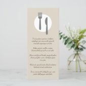 Eenvoudig Elegant & Modern Taupe Aangepast Resta Menu (Staand voorkant)