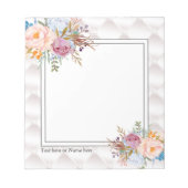 eenvoudig, elegant, modern, trendy, floraal notitieblok (Voorkant)