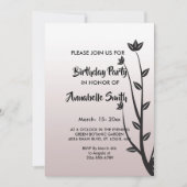 Eenvoudig Elegant Modern verlaat Verjaardag Kaart (Voorkant)