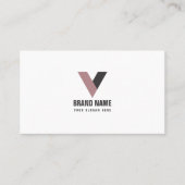 Eenvoudig elegant modern visitekaartje (Voorkant)