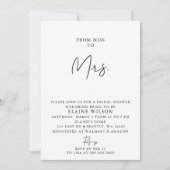 Eenvoudig elegant modern Vrijgezellenfeest Kaart (Voorkant)