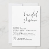 Eenvoudig elegant modern Vrijgezellenfeest Kaart (Voorkant)