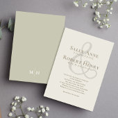 Eenvoudig Elegant Modern Wedding Ampersand Script Kaart