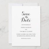 Eenvoudig Elegant | Modern Wedding Save The Date K (Voorkant)