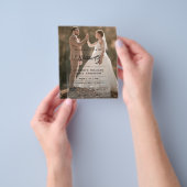 Eenvoudig Elegant Moderne Foto voor en achter brui Flyer (Hand)