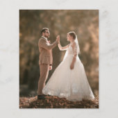 Eenvoudig Elegant Moderne Foto voor en achter brui Flyer (Achterkant)