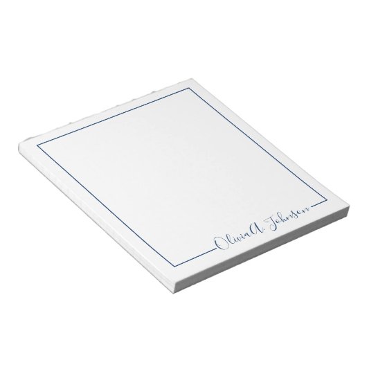 Eenvoudig Elegant Moderne Hand Lettert Blocnote (Schuin)