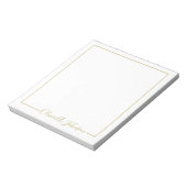 Eenvoudig Elegant Moderne Hand Lettert Blocnote (Linkerzijde)