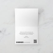 Eenvoudig Elegant Moderne Neutral Beige Business Bedankkaart (Binnen)