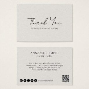 Eenvoudig Elegant Moderne Neutrale Beige Orde Tuss Visitekaartje