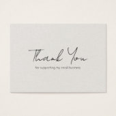 Eenvoudig Elegant Moderne Neutrale Beige Orde Tuss Visitekaartje (Voorkant)