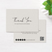 Eenvoudig Elegant Moderne Neutrale Beige Orde Tuss Visitekaartje (Bureau)