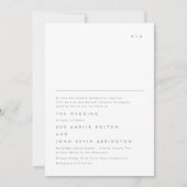 Eenvoudig Elegant Monogram Sage Green Wedding Kaart (Voorkant)