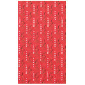 Eenvoudig Elegant Monogram Vrolijk Kerstfeest Tafelkleed (Voorkant)