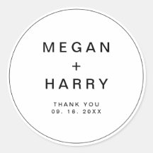 Eenvoudig Elegant Monogram Weddenschap