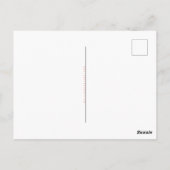 Eenvoudig Elegant Monogramed Briefkaart #Peach (Achterkant)