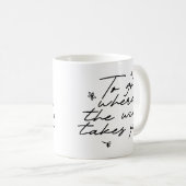 Eenvoudig Elegant Mooi Handgeschreven Script Clean Koffiemok (Voorkant rechts)