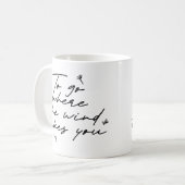 Eenvoudig Elegant Mooi Handgeschreven Script Clean Koffiemok (Voorkant links)