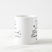 Eenvoudig Elegant Mooi Handgeschreven Script Clean Koffiemok (Center)