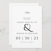 Eenvoudig Elegant Niet-Foto Save the Date Kaart (Voorkant / Achterkant)