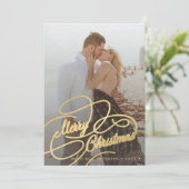 Eenvoudig elegant, nieuw, prettig kerstfeest feestdagenkaart (Staand voorkant)