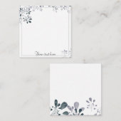 Eenvoudig elegant notitiekaartje (Voorkant / Achterkant)