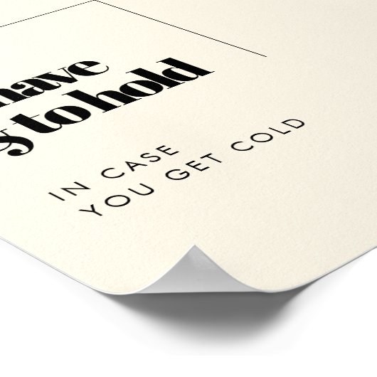 Eenvoudig elegant om te hebben en te houden bruilo poster (Hoek)