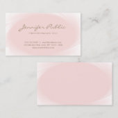 Eenvoudig Elegant Ontwerp Blush Roze Rose Goud Tre Visitekaartje (Voorkant / Achterkant)