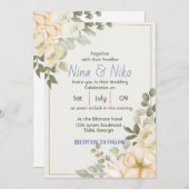 Eenvoudig elegant ontwerp Uitnodiging (Voorkant / Achterkant)