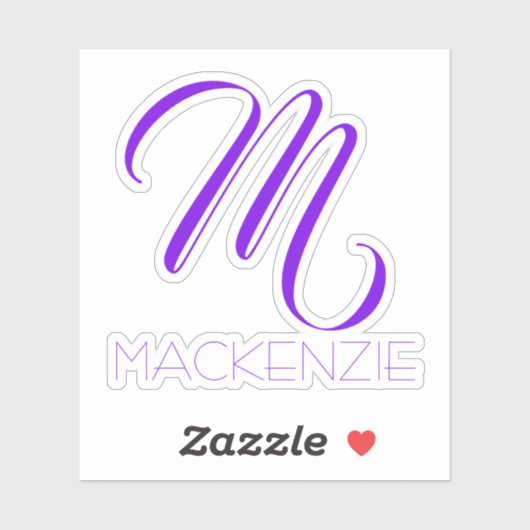 Eenvoudig Elegant Paars, aangepast Sticker (Vel)