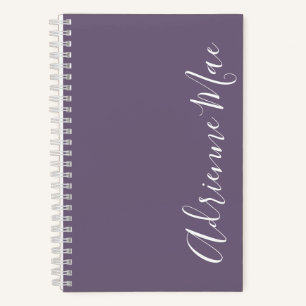 Eenvoudig Elegant Paars Grape Personalized Notitieboek