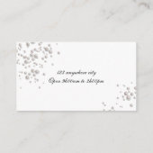 Eenvoudig Elegant Parel visitekaartje (Achterkant)