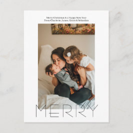 Eenvoudig Elegant, persoonlijk kerstfeest Feestdagenkaart