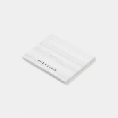 Eenvoudig Elegant Persoonlijk Witte Hout Post-it® Notes (Schuin)