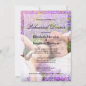 Eenvoudig Elegant Photo Minimalist Rehearings Dinn Kaart (Voorkant)