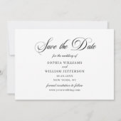 Eenvoudig Elegant Photo Wedding 3 PHOTO Save The Date (Achterkant)