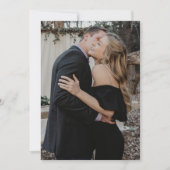 Eenvoudig Elegant Photo Wedding Kaart (Voorkant)