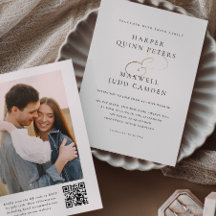 Eenvoudig Elegant Photo Wedding