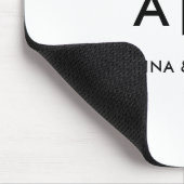 Eenvoudig Elegant Professioneel  Monogram Minimali Muismat (Hoek)