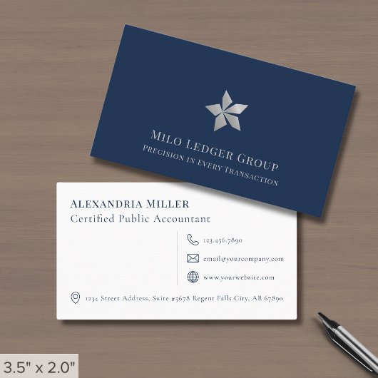 Eenvoudig elegant professioneel Visitekaartje