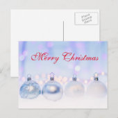 Eenvoudig Elegant Red Decor Snow Merry kerst Feestdagenkaart (Voorkant / Achterkant)