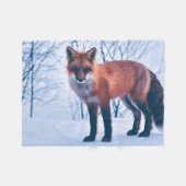 Eenvoudig Elegant Red Fox-kunstwerk | Fleece Blank (Voorkant (Horizontaal))