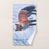 Eenvoudig Elegant Red Fox-kunstwerk | Handdoekset Bad Handdoek (Handdoek)